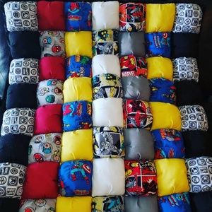 Marvel Theme Bubble Quilt Blanket